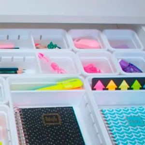 Organizador de Gaveta L1 Plástico 5x7,5x7,9cm - Plasútil