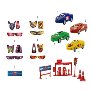 Kit Carrinhos Fricção Avengers - Etitoys