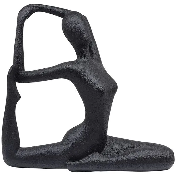 Estatueta Mulher Alongando Resina 22x7x22cm LM2863 - honeyhome