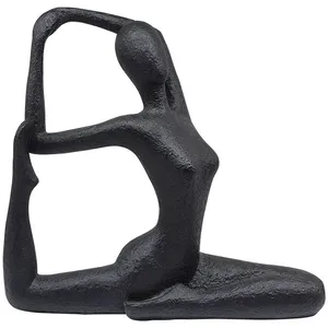Estatueta Mulher Alongando Resina 22x7x22cm LM2863 - honeyhome