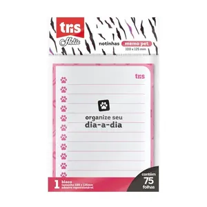 Nota Auto Adesiva Holic Memo Branca 125x100 75 Folhas 902429 - Tris