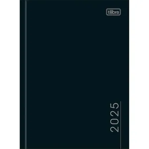 Agenda Costurada Diária Pepper Preta 179701 - Tilibra