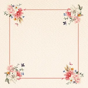 Guardanapo Estampado Floral Com Borboletas 45x45cm GNP5729 - Nsw