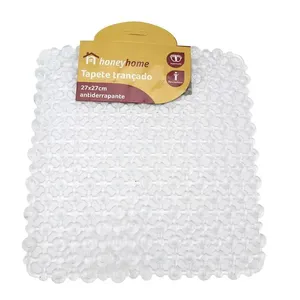 Tapete para Pia Antiderrapante Trançado Plástico Pvc 27x27cm - honeyhome