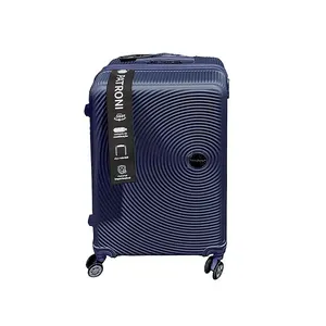 Mala de Viagem Patroni 28" Rodinhas 360º Alça Telescópica Plástico ABS Azul G 48x30x74cm LM3162 - honeyhome