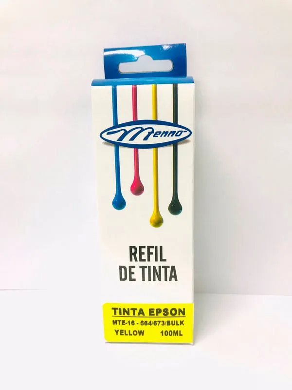 Refil Tinta Epson 664/673 Bulk Amarelo 100ml MTE16 - Menno