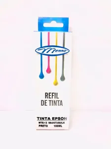 Refil Tinta Epson 664/673 Bulk Preto 100ml MTE13 - Menno