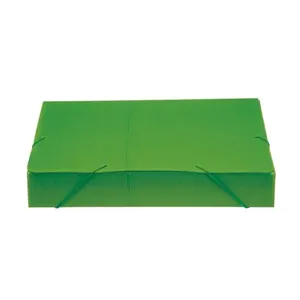 Pasta Escolar com Elástico 55mm NovaOnda Plástico Verde - Polibrás