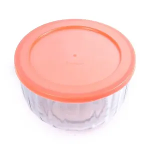 Saladeira de Vidro Oceani com Tampa Plástica 2,4 Litros - Vitazza