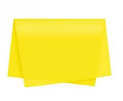 Papel Seda Auto Serviço Amarelo Com 3 Unidades 49x69cm - Cromus