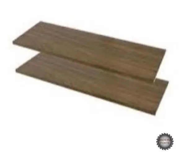 Prateleira MDF com Suportes Invisiveis 20x60cm Imbuia - Madeira Forte