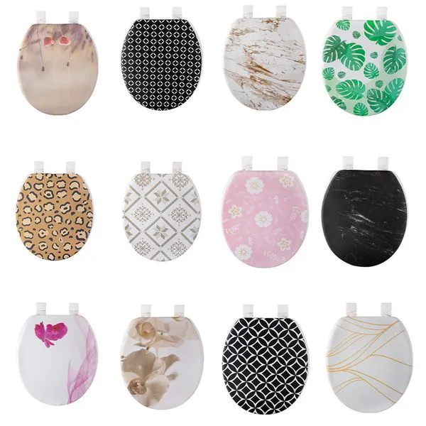 Assento Sanitário Plástico Almofadado Estampa Sortida 42x36x4cm LM0006 - HoneyHome