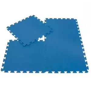 Kit Tatame 520x520x10mm 4 Peças Evamax 1076 Azul