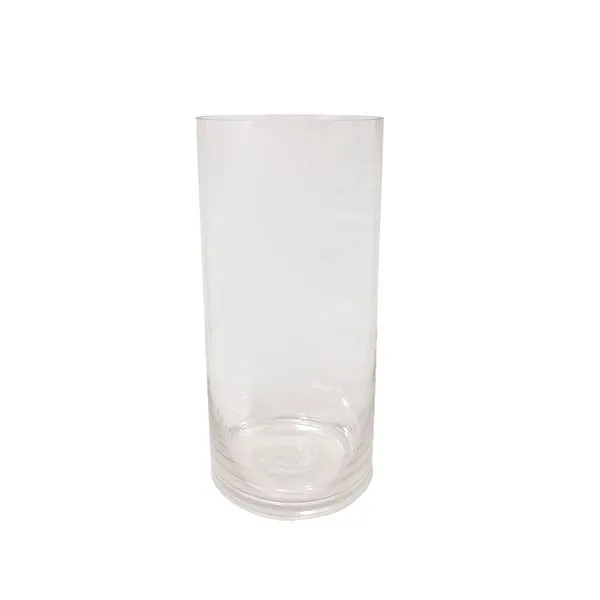 Vaso Decorativo Tubo Vidro Transparente 12x40cm EH512041 - Brascontinental