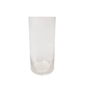 Vaso Decorativo Tubo Vidro Transparente 12x40cm EH512041 - Brascontinental