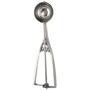 Colher de Sorvete Com Mola Ejetora Aço Inox 22x6x2cm LM2073 - honeyhome