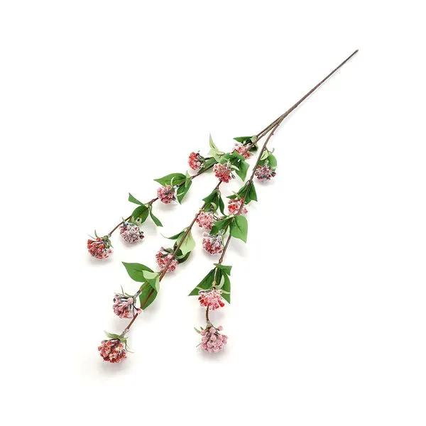 Flor Galho Fruto X3 Pink Cx288 90cm W113216PK - Winmax