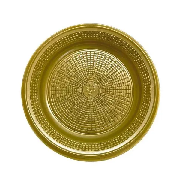 Prato Descartável Para Bolo15cm Dourado 10 Unidades 7121 - Trik Trik