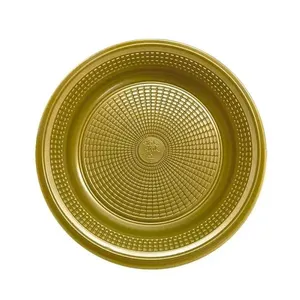 Prato Descartável Para Bolo15cm Dourado 10 Unidades 7121 - Trik Trik
