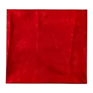 Toalha Mesa Quadrada Vermelha Natal Poliéster 150x150cm LM3442NTL - honeyhome