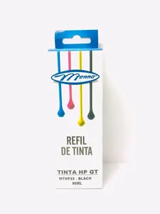 Refil Tinta Hp Gt Preto 90ml MTHP22 - Menno