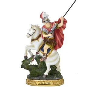 Estatueta Imagem São Jorge Resina 13cm 155820402 - Mabruk Presentes