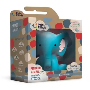 Mordedor Elefantinho Latex Azul 790866 - Pais & Filhos