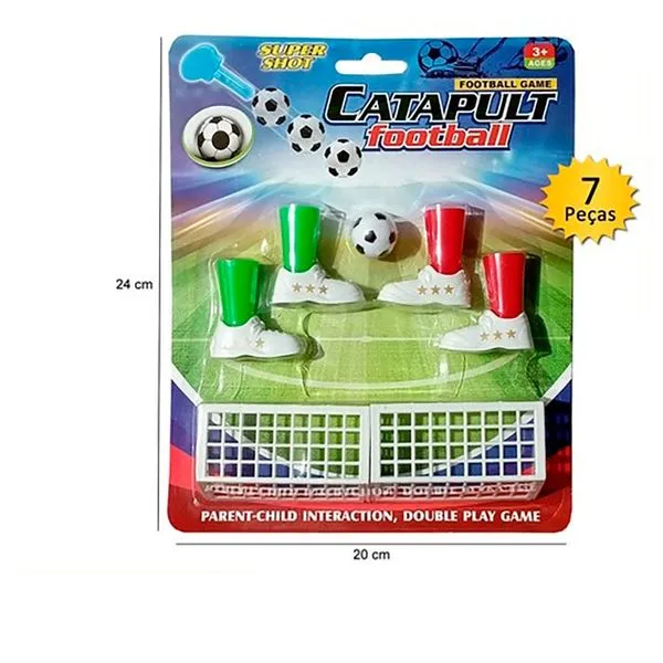 Catapuly Football Plástico Colorido7 Peças - Shock Imports