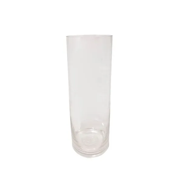 Vaso Decorativo Tubo Vidro Transparente 10x40cm EH511671 - Brascontinental