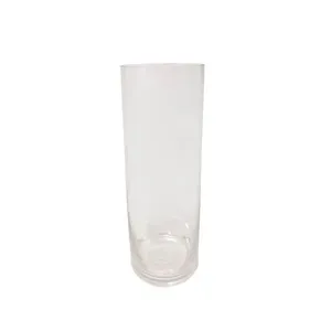 Vaso Decorativo Tubo Vidro Transparente 10x40cm EH511671 - Brascontinental