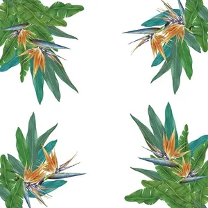 Toalha Mesa Chá Estampa Ibisco 75x75cm - Nsw Decor