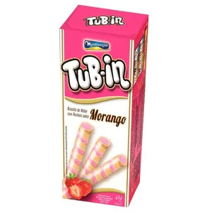 Biscoito Tub-in Com Recheio Morango 48g 4673 - Montevergine
