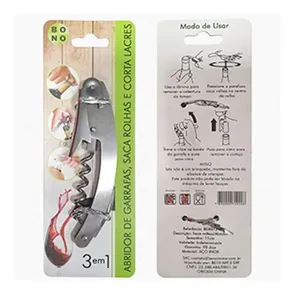 Saca Rolha Em Inox 11cm - B10