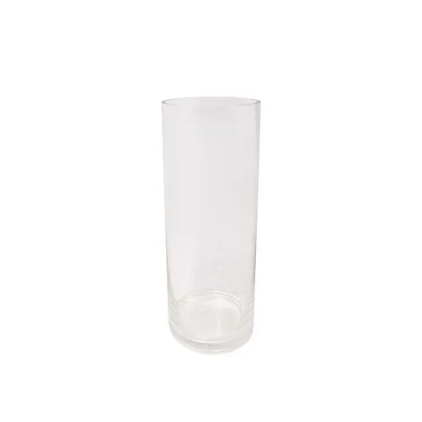 Vaso Decorativo Tubo Vidro Transparente 10x20cm EH511361 - Brascontinental