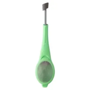 Colher Infusora Chá Plástico Verde 18x4,3x2,2cm - Clink