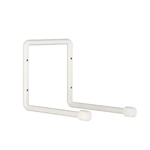 Gancho Duplo para Parede até 15kg 16x18x21cm Aço Branco Multivisão Gancho Duplo para Parede Até 15Kg 16x18x21cm Aço Branco
