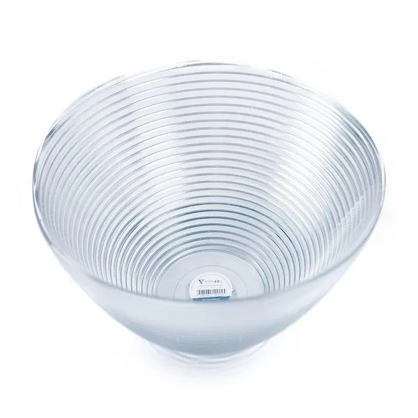 Centro de Mesa de Vidro Espiral Tamanho P 8x30x30cm - Vitazza