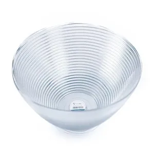Centro de Mesa de Vidro Espiral Tamanho P 8x30x30cm - Vitazza