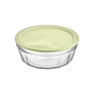 Tigela Laguna Vidro Com Tampa Plástica 4 Litros 3090 - Vitazza