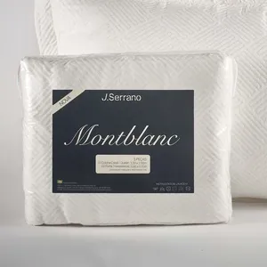 Kit Colcha Solteiro Montblanc Tafeta 2 Peças Branco 180x230cm B00000440559 - Jc Serrano