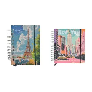 Agenda Espiral Capa Dura 2026 Sortida Places Cidades 11x15cm PPA62662 - Rocie