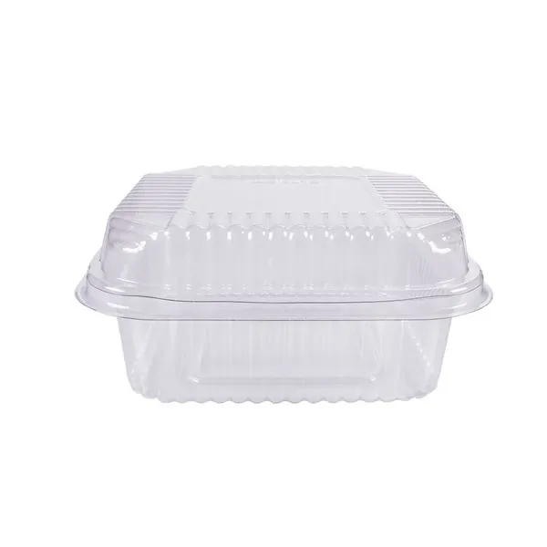 Pote Quadrado Para Doce Plástico Transparente 10 Unidades - Prafesta