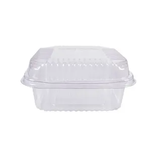 Pote Quadrado Para Doce Plástico Transparente 10 Unidades - Prafesta