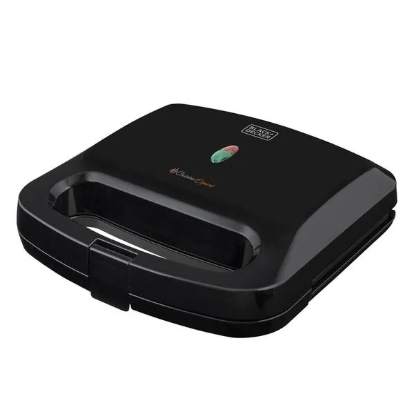 Sanduicheira e Grill Cuisine Expert Preta 750 Sanduicheira e Grill Elétrico Cuisine Expert Preta 750W 220V GS800B2 - Black & Deckerw 220v
