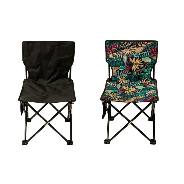Cadeira Dobrável Tecido Impermeável Ferro Sortida Suporta Até 100kg 38,5x38,5x65,5cm LM2158 - honeyhome