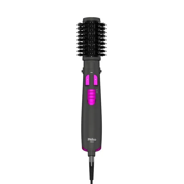 Escova Rotativa Philco PER02 1300W Ions Tourmaline Cinza Bivolt Escova Rotativa Philco PER02 1300W Tourmaline Cinza Bivolt