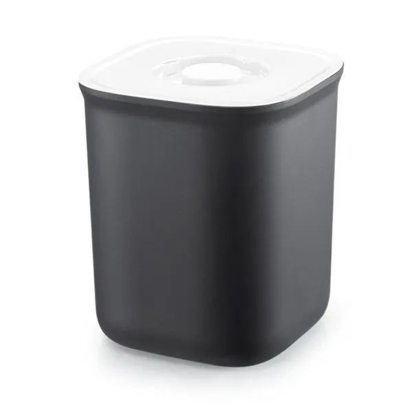 Lixeira Quadrada de Plástico 4L com Tampa Daplast Lixeira Quadrada 4L Preta/Branca com Tampa Dasplast
