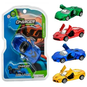Carro Fricção Abre Porta Super Ação Turbo Charger Metal Sortido LM2187 - honeyhome