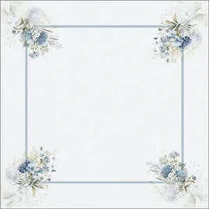 Guardanapo Estampado Floral Hortênsias 45x45cm GNP5728 - Nsw