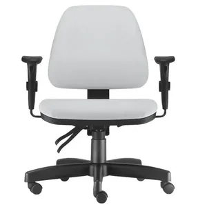 Cadeira de Escritório Giratória Executiva Ergonômica Sky L02 Couro Sintético Branco - Lyam Decor